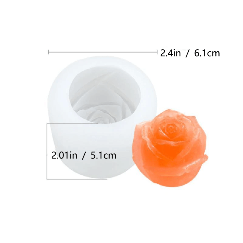 Brehn | 3D Silikon Rosenform Eiswürfelform
