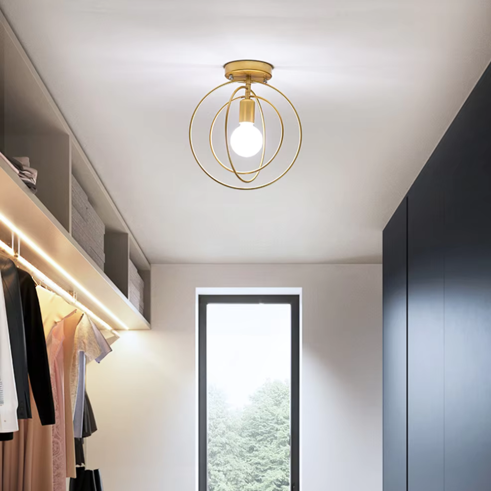 Brehn | Moderne ringförmige Deckenlampe Gold