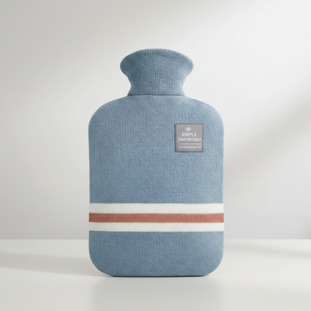 Wärmeflasche 2L mit Strickbezug | Brehn