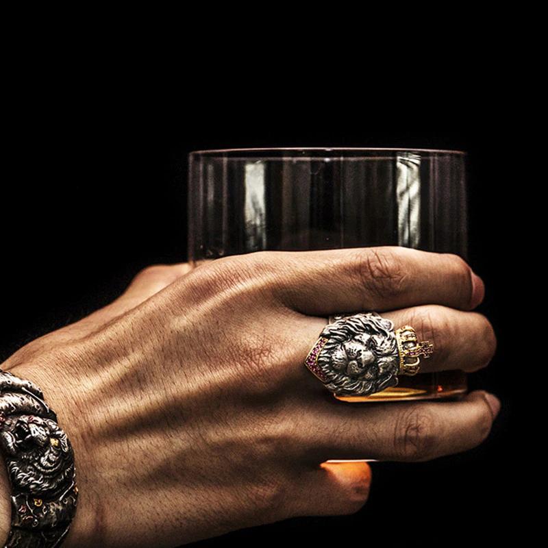 Retro Nordic Löwenförmiger Ring | Brehn