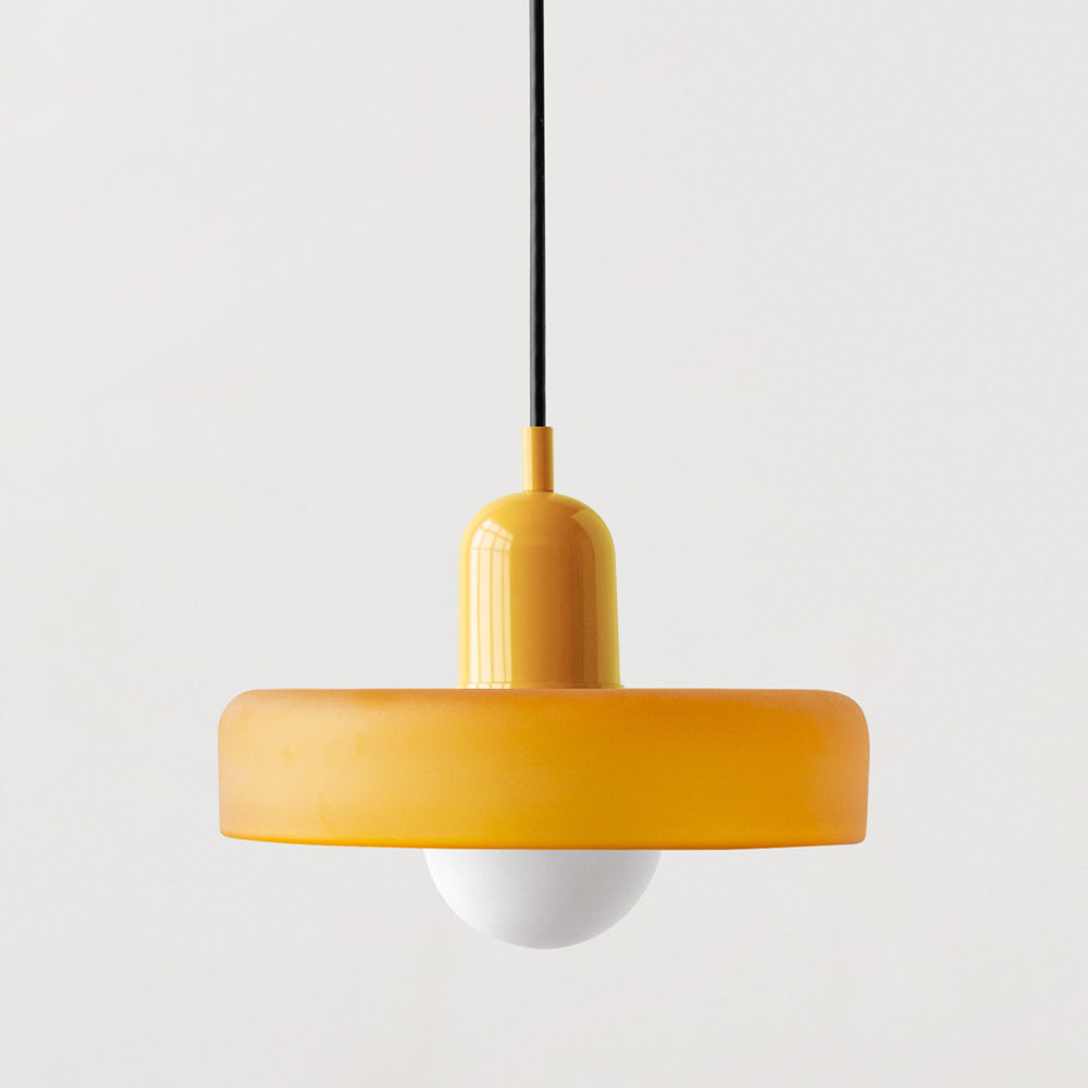 Farbenfrohe Bauhaus-Style Pendelleuchte - StiloGlas | Brehn