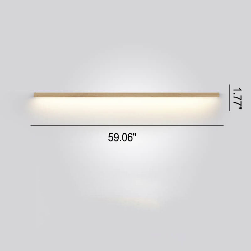 Brehn | ZenBeam Japanische LED Wandleuchte | Massivholz Design | Moderne Akzentbeleuchtung
