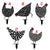 Dekoratives Huhn als Gartendekoration