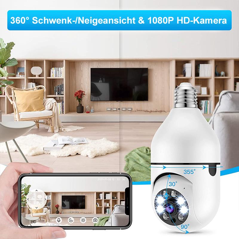 Intelligente drahtlose WiFi Vollfarbkamera mit Glühbirne | Brehn