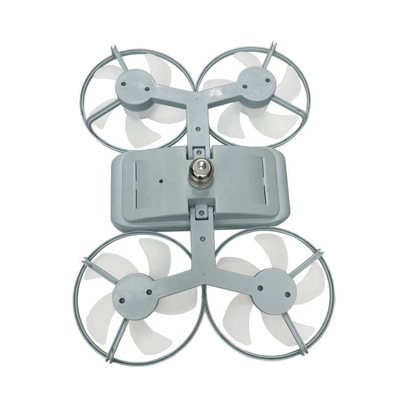 Moderner Deckenventilator mit vier Blättern und Licht | Brehn