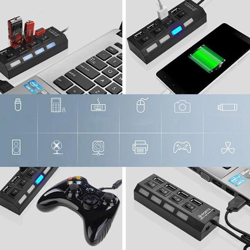 Brehn | Hochgeschwindigkeits-USB-Hub mit mehreren Anschlüssen
