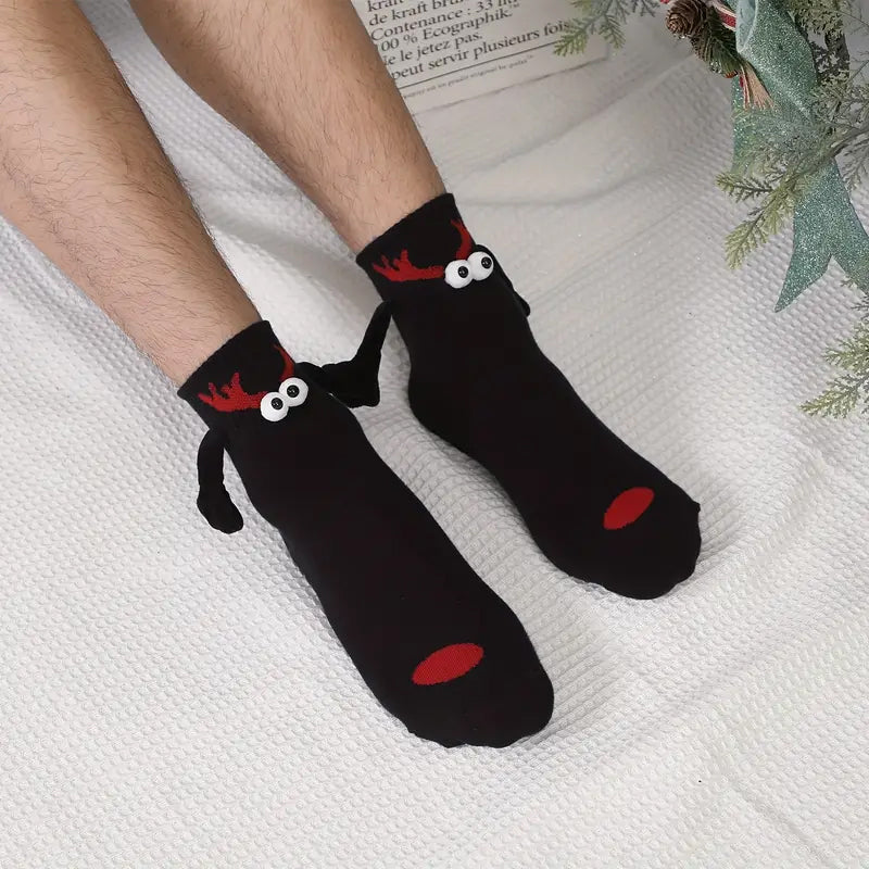 Brehn | Magnetische Socken Winteredition Paar Hand in Hand Socken