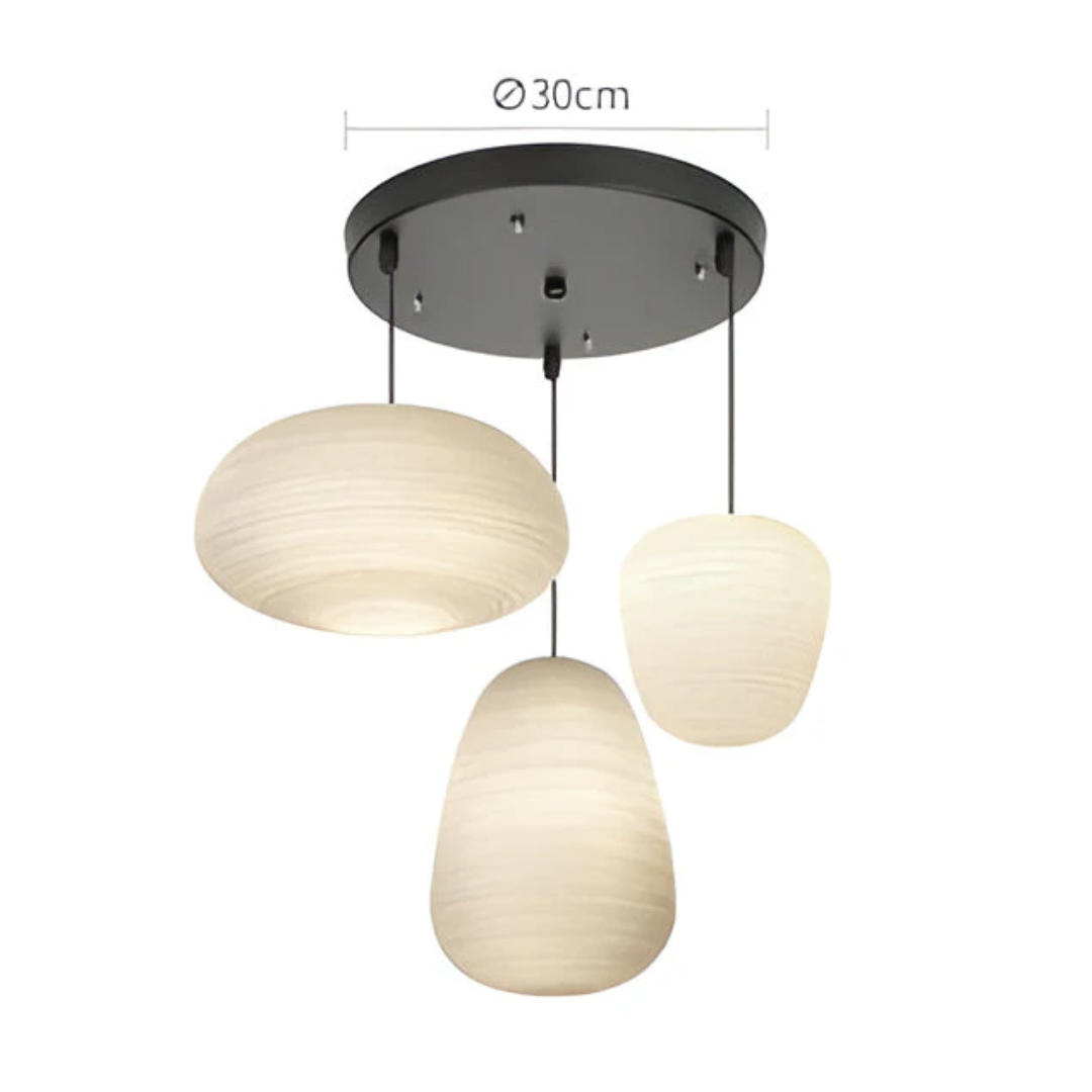 Brehn | Opal Glas Pendelleuchte