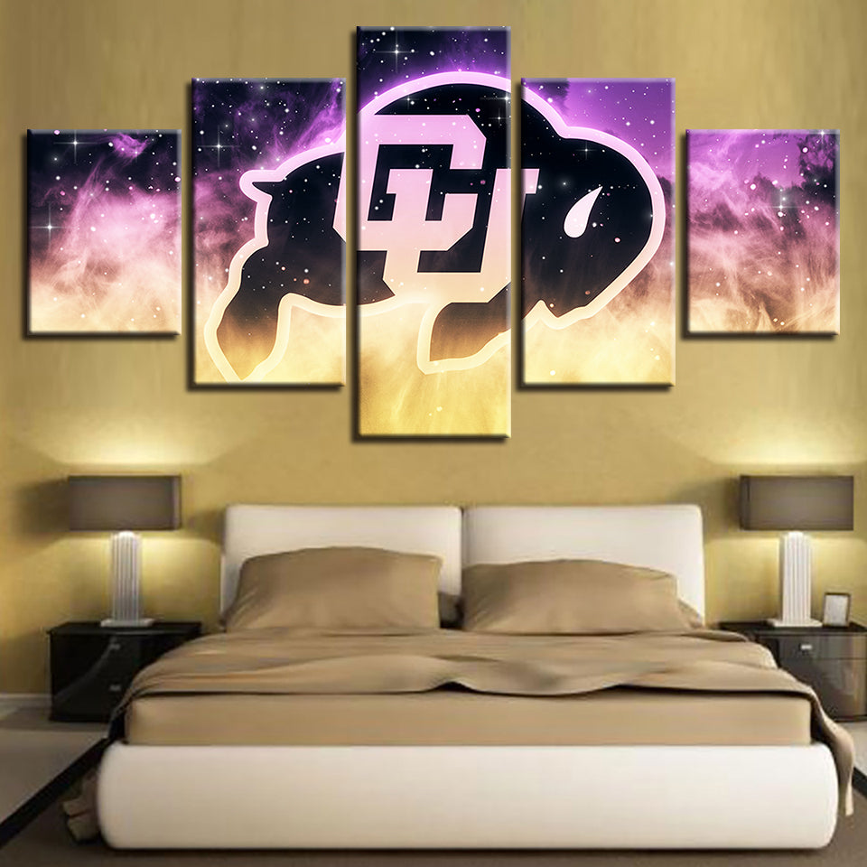 5-teiliges Leinwandbild „Sport der University of Colorado“