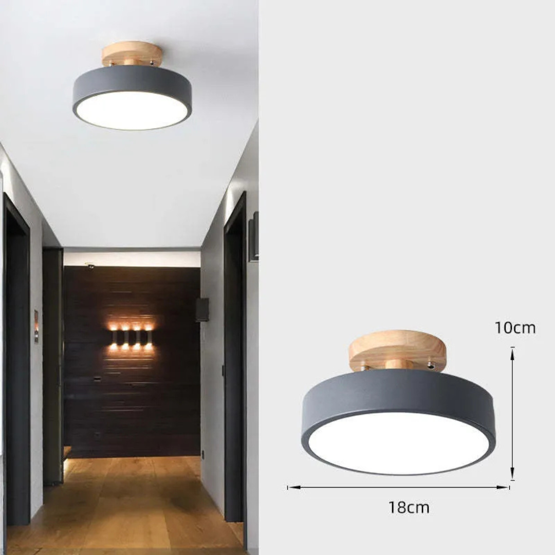 Brehn | Holz LED Deckenlampe