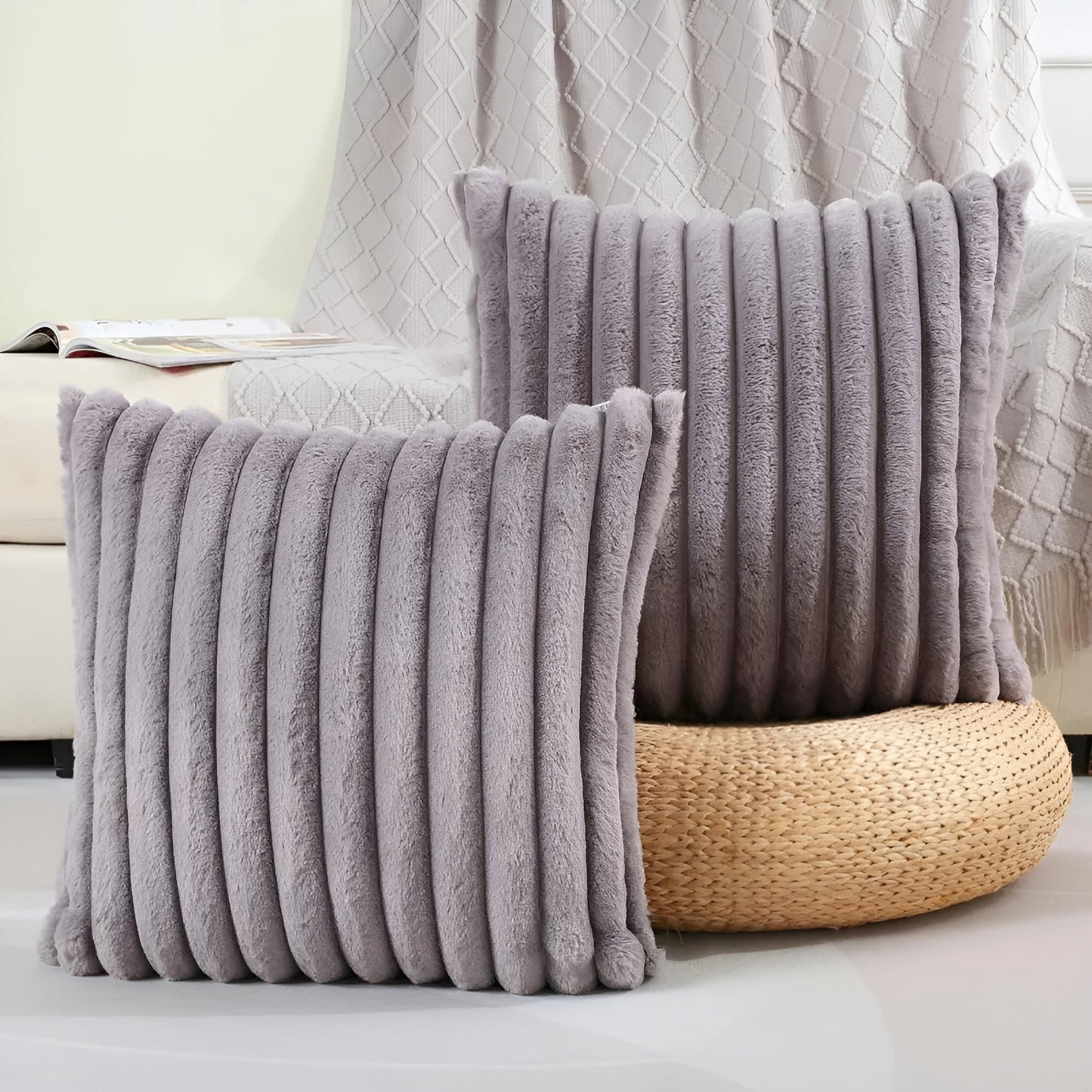 Weicher, dekorativer Kissenbezug – kuschelig und bequem | Ideal für Sofa und Bett