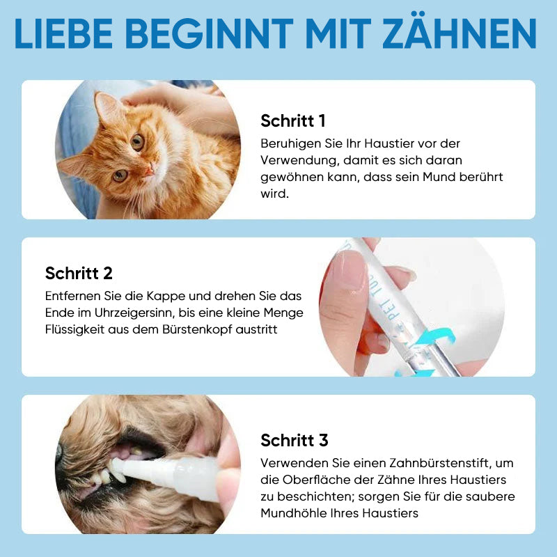 Neuer verbesserter Zahnbürstenstift für Haustiere | Brehn