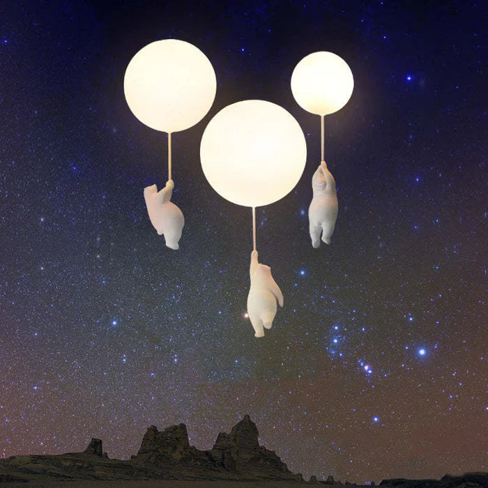 Kinder-Deckenlampe mit Bär und Ballon - CloudBear | Brehn