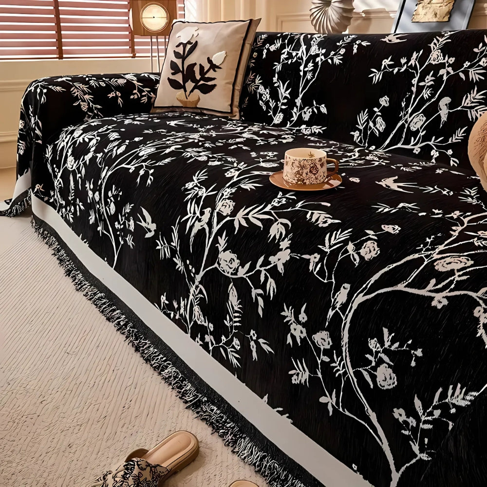 Floral Chenille Sofa Werfen | Brehn