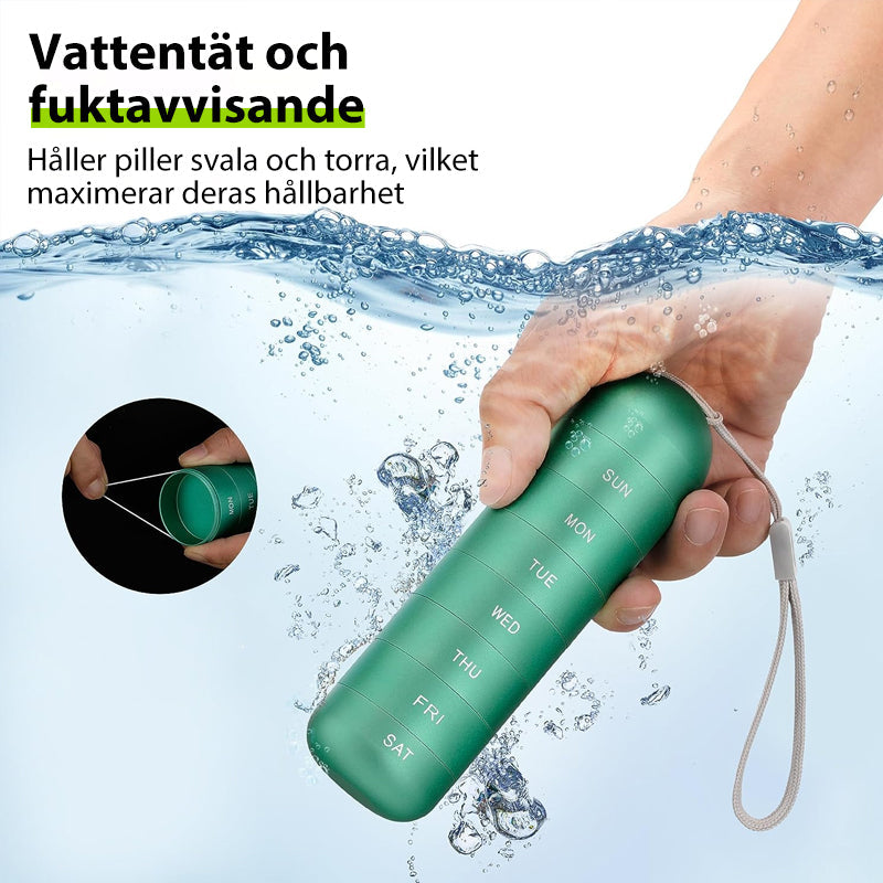 Brehn | 7-Tage tragbare Pillendose für Reisen