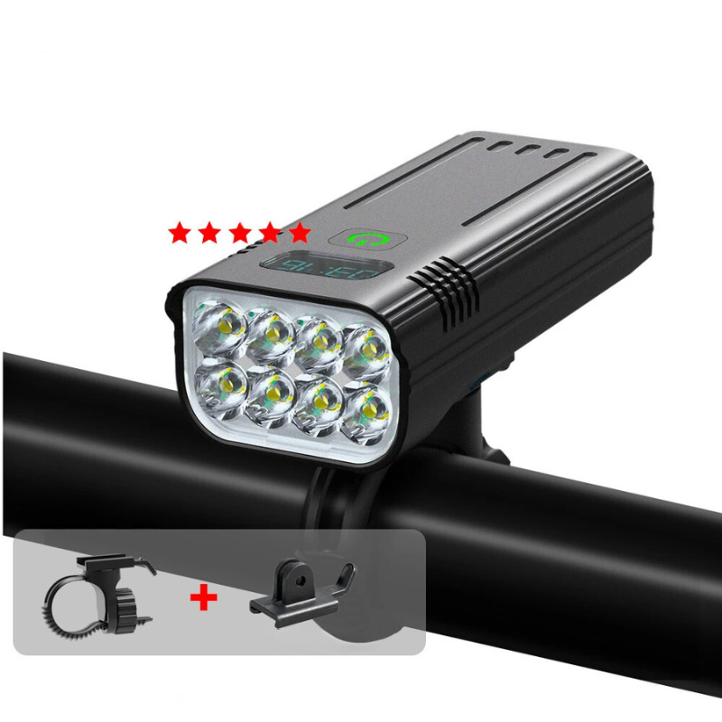 5000 Lumen USB-wiederaufladbare Fahrradlampe mit Halterungen