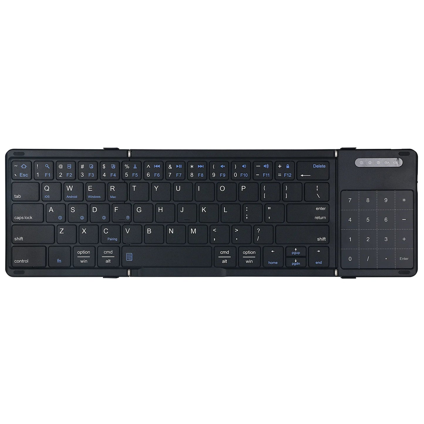 Brehn | Kabellose tragbare schlanke Smart Tri-Fold Bluetooth-Tastatur