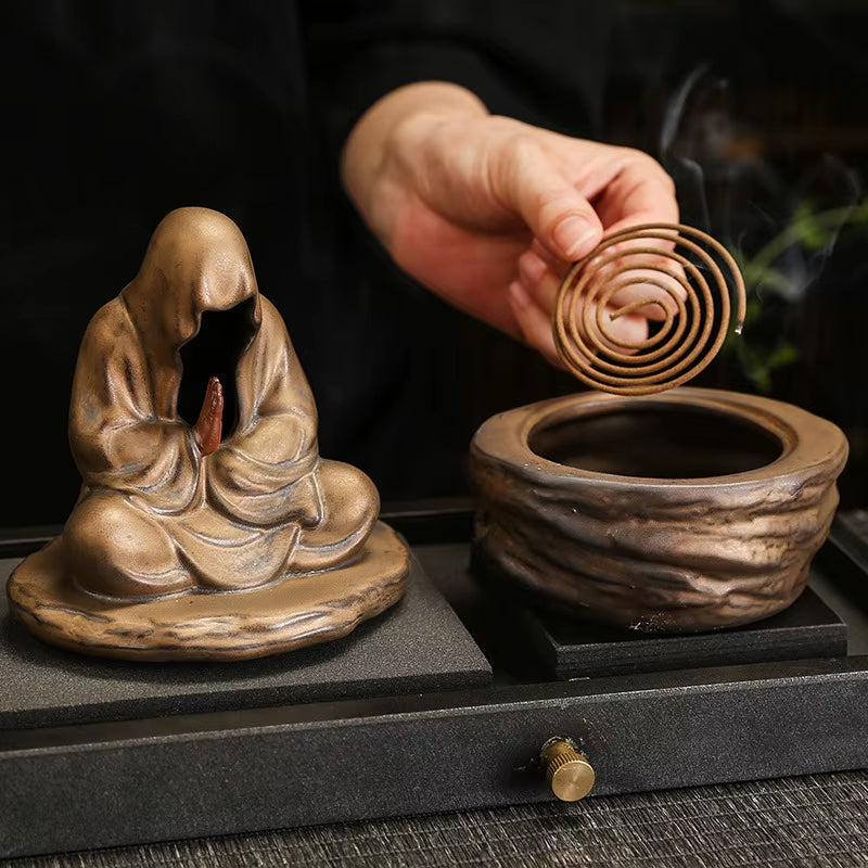 Brehn | Silent Monk Rückstrom Keramik Räuchergefäß