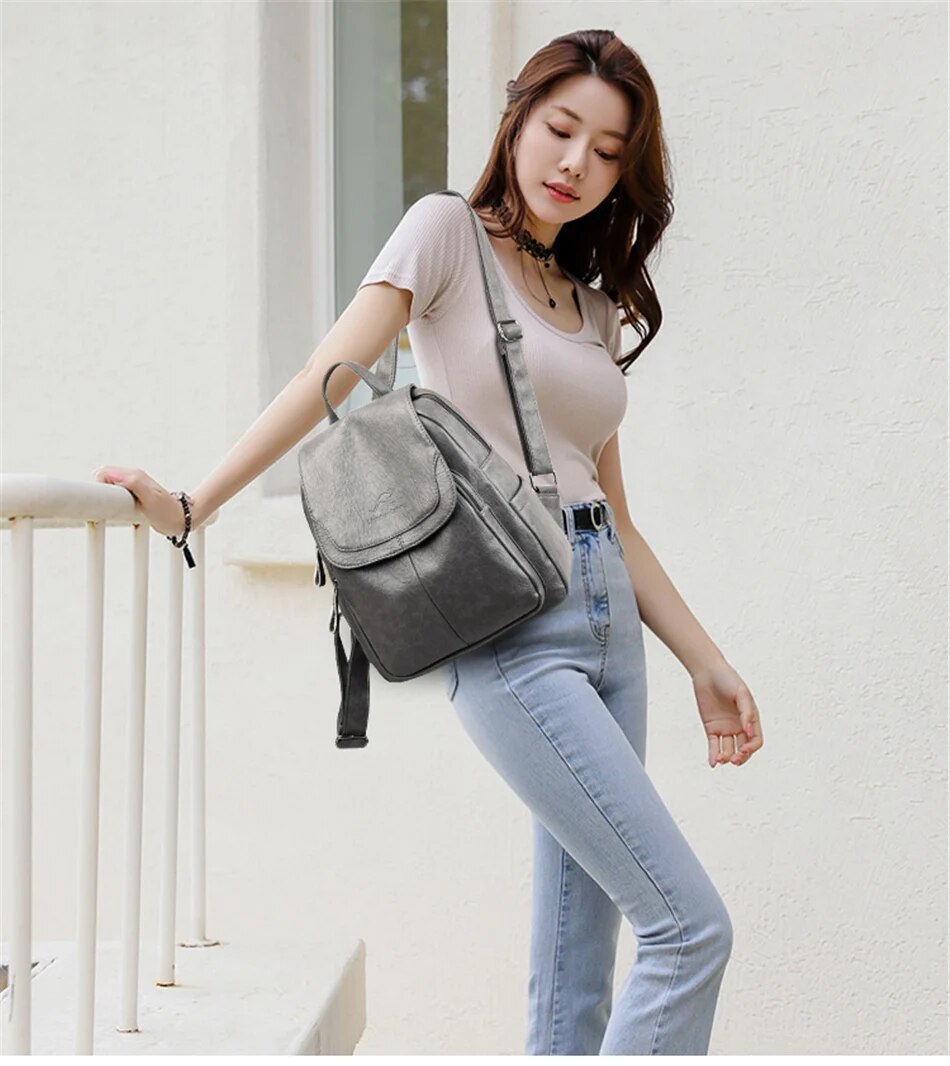 Brehn | Leder Rucksack für Damen