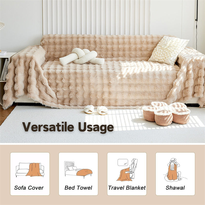 Premium Kunstfell Rutschfeste Sofa Bezüge