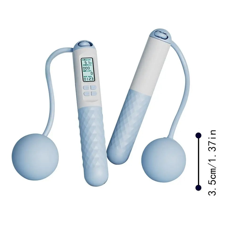 Kabelloses Springseil mit Zähler – Beschwerte Griffe für Home-Cardio-Workouts | Brehn
