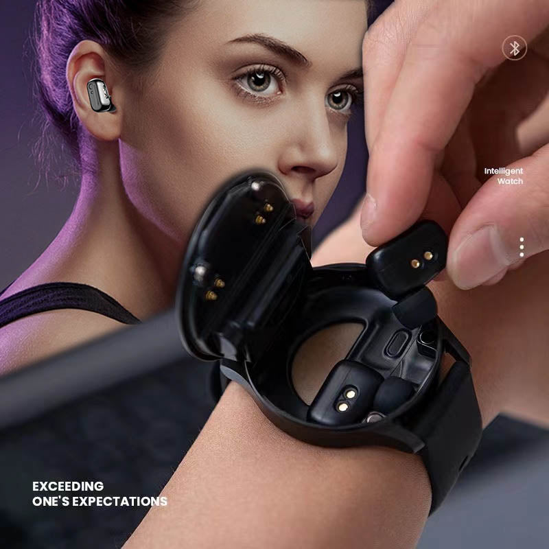 2-in-1 Smartwatch mit Bluetooth-Kopfhörern | Brehn