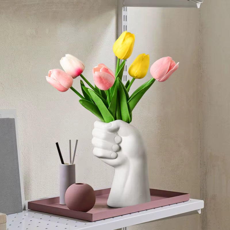 Künstlerische Handgeste Keramik Tisch Brehnumen Vase | Brehn