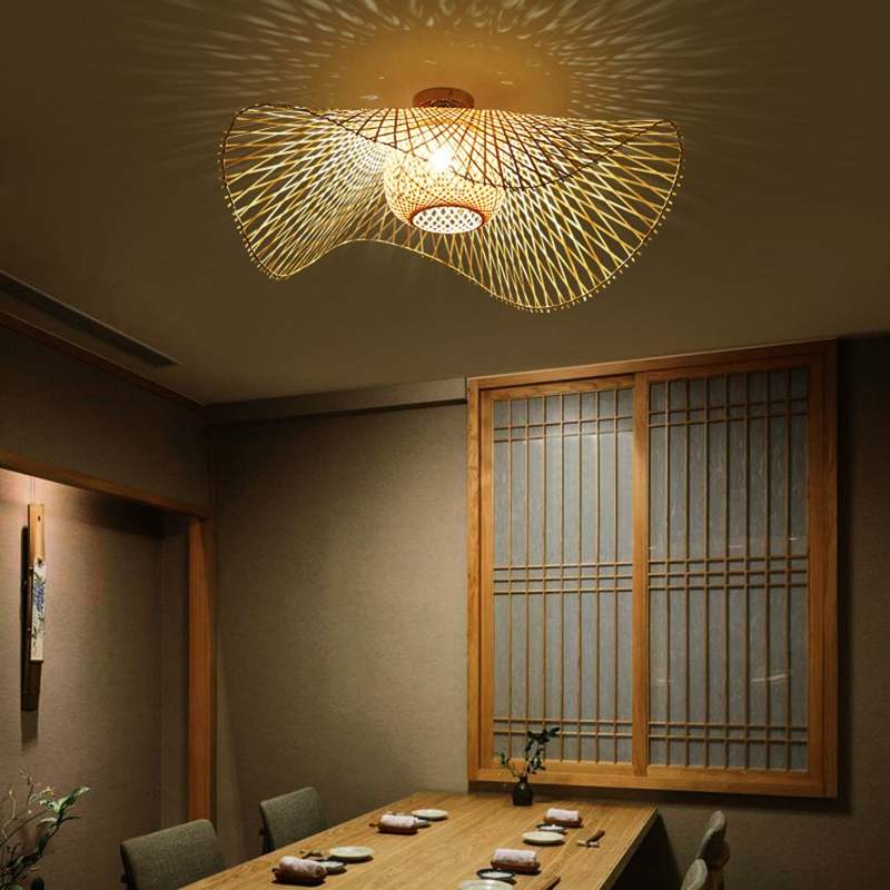 Brehn | MutoCraft - Elegante Rattan Pendelleuchte mit japanischen Einflüssen
