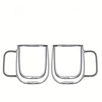 ThermoSip Doppelwandiger Glasbecher – Borosilikatglas, hitzebeständig und elegant