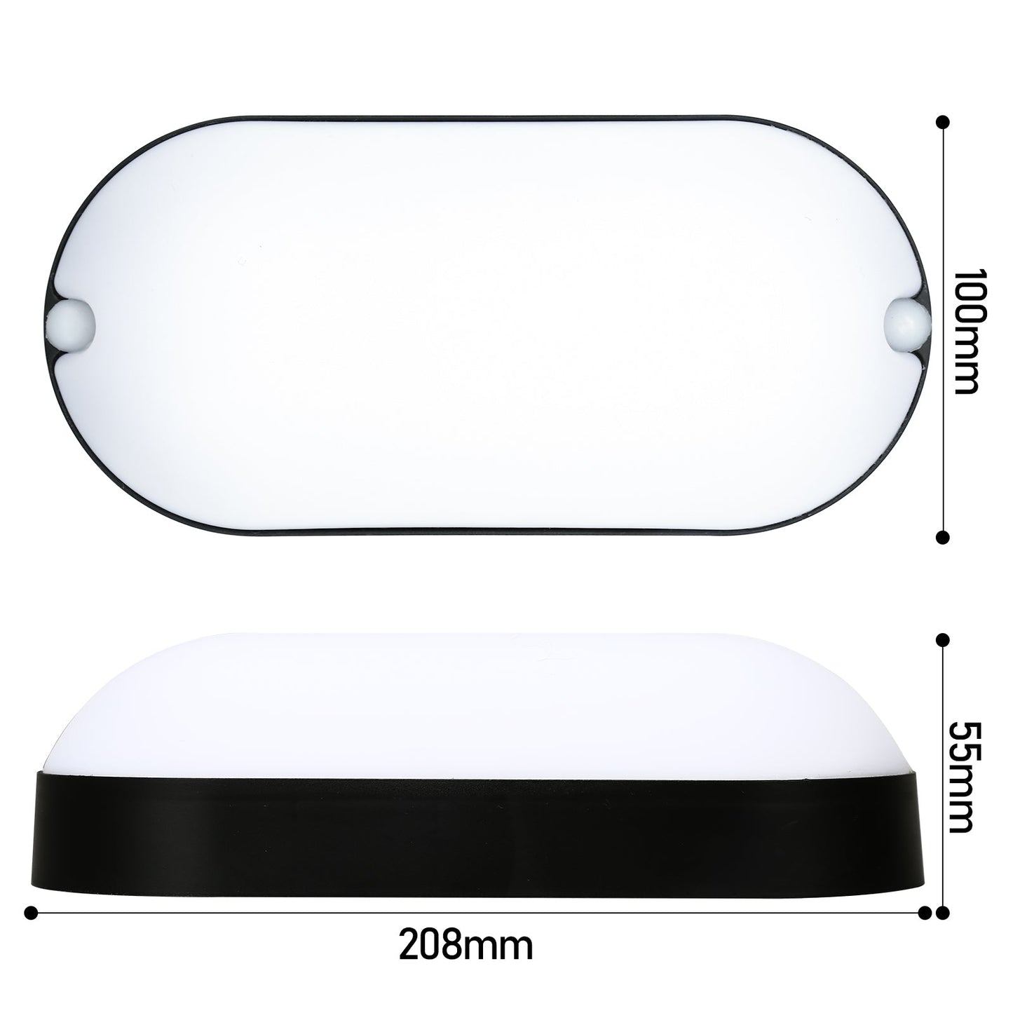 15W LED Feuchtraumleuchte IP54 2 Stück | Brehn