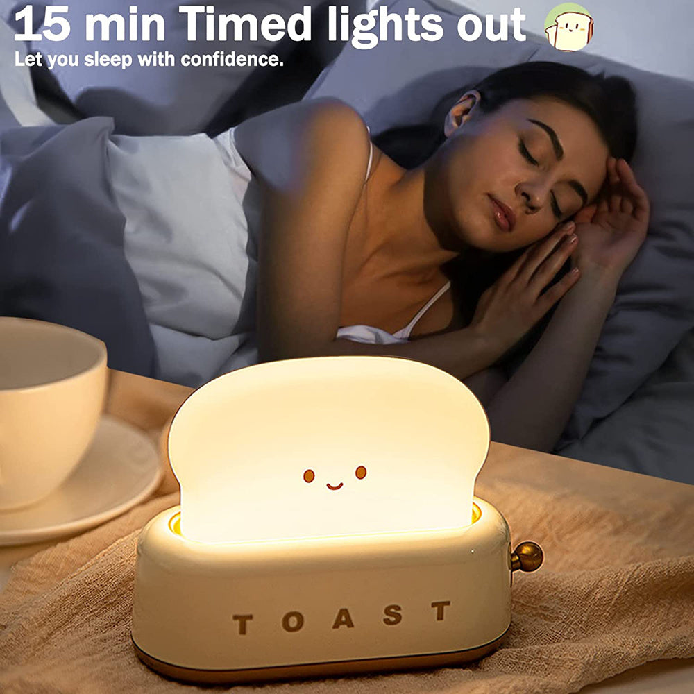 USB-Lade-LED-Brot-Nachtlicht mit Dimmfunktion und Timer | Brehn