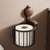 Walnuss Holz Toilettenpapierhalter – bohrfrei mit Saugnapf | Brehn