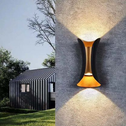 Wetterfeste LED-Aluminium-Wandleuchte für Outdoor-Eleganz