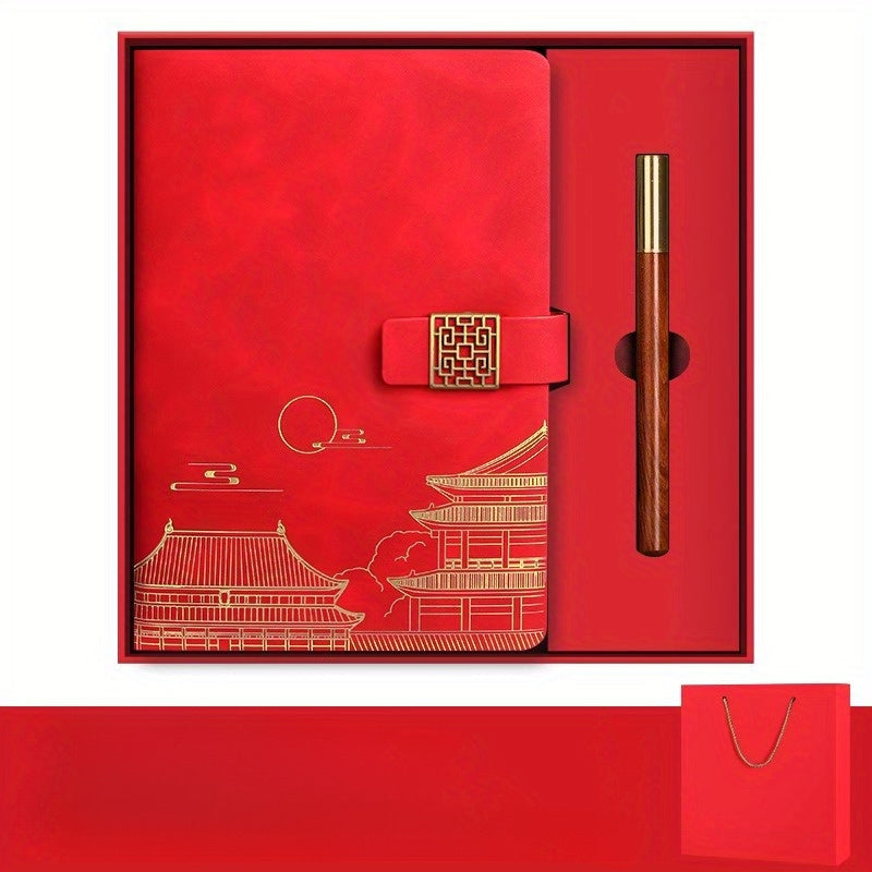 Imperia Luxe Geschenkeset – Notizbuch, Thermosflasche und Stift in Geschenkbox | Brehn