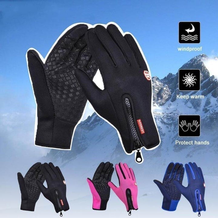 Brehn | HeatGripX winddichte thermische Slip-Handschuhe für kaltes Wetter