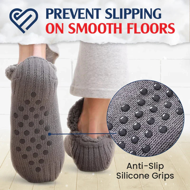 Brehn | Fleecegefütterte rutschfeste Thermosocken