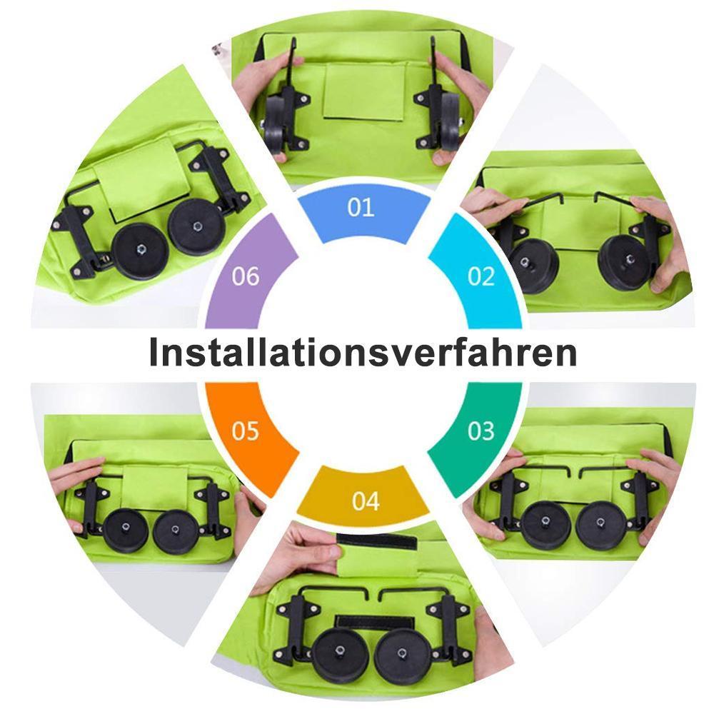 Tragbarer faltbarer Einkaufswagen | Brehn
