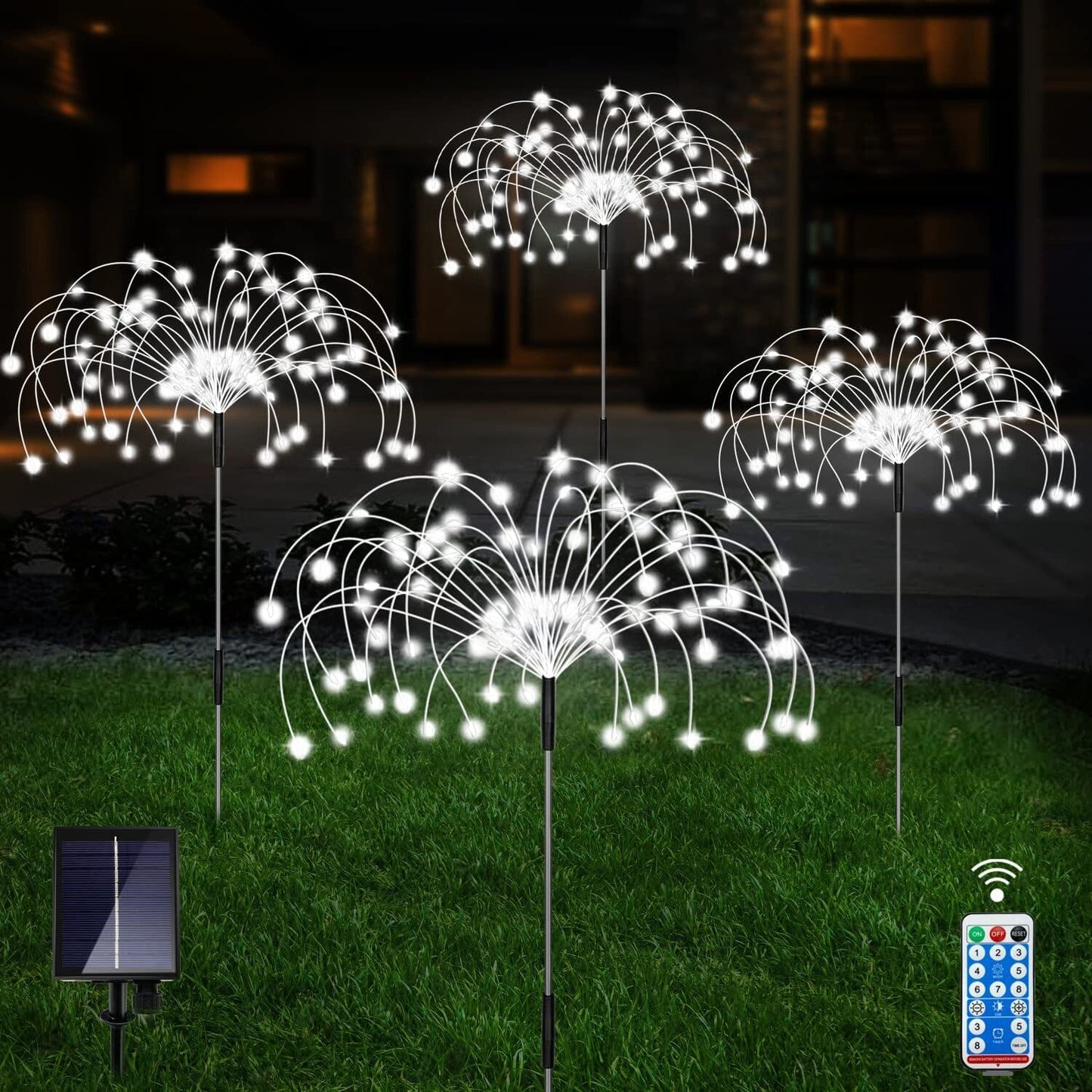 Brehn | 4er-Pack: Solarleuchten Außen, Warmweiß Gartenlichter