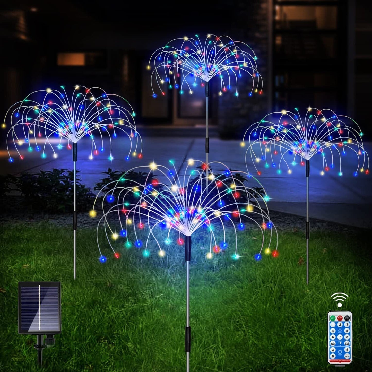 Brehn | 4er-Pack: Solarleuchten Außen, Warmweiß Gartenlichter