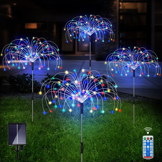 Brehn | 4er-Pack: Solarleuchten Außen, Warmweiß Gartenlichter