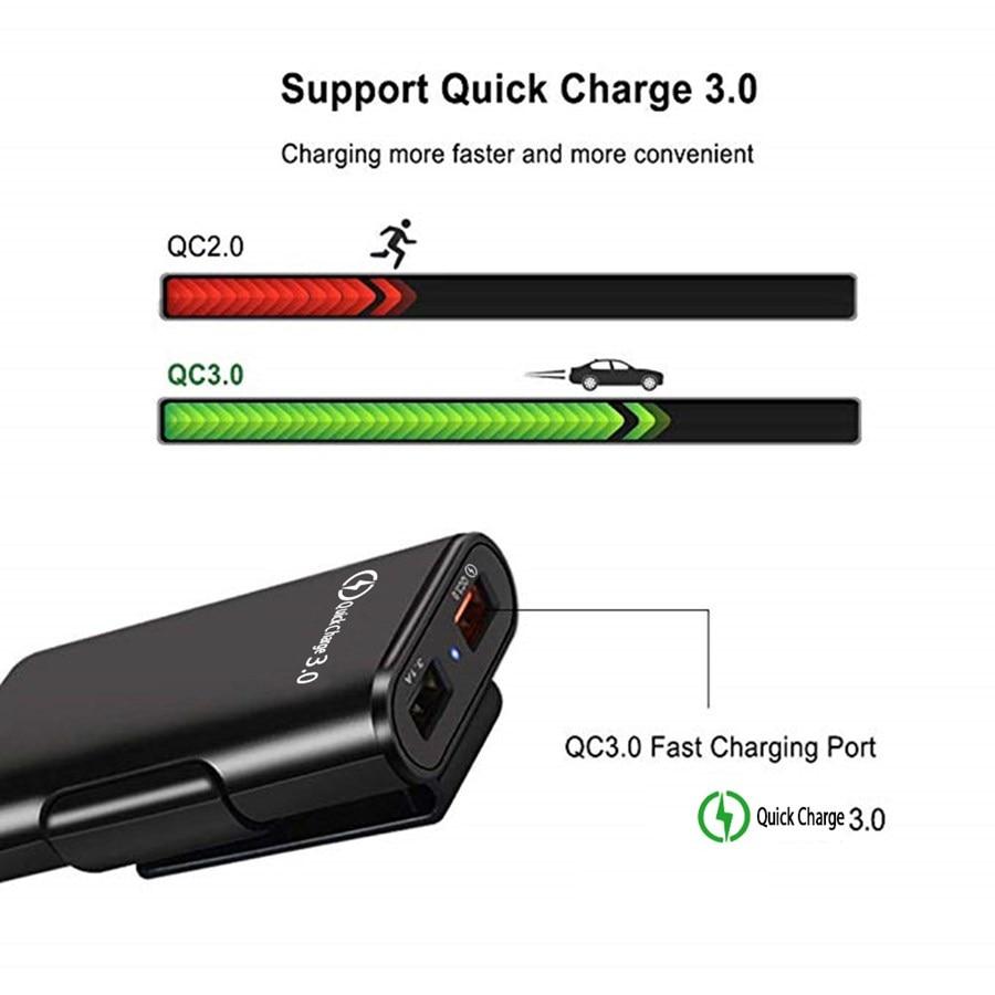 4-Port USB Auto-Ladegerät mit Verlängerungskabel | Brehn