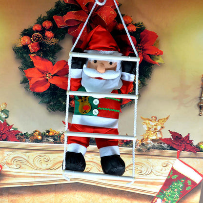 Dekorative Weihnachtsmannfiguren mit Seil