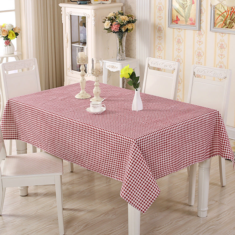 Gestreifte Tischdecke
