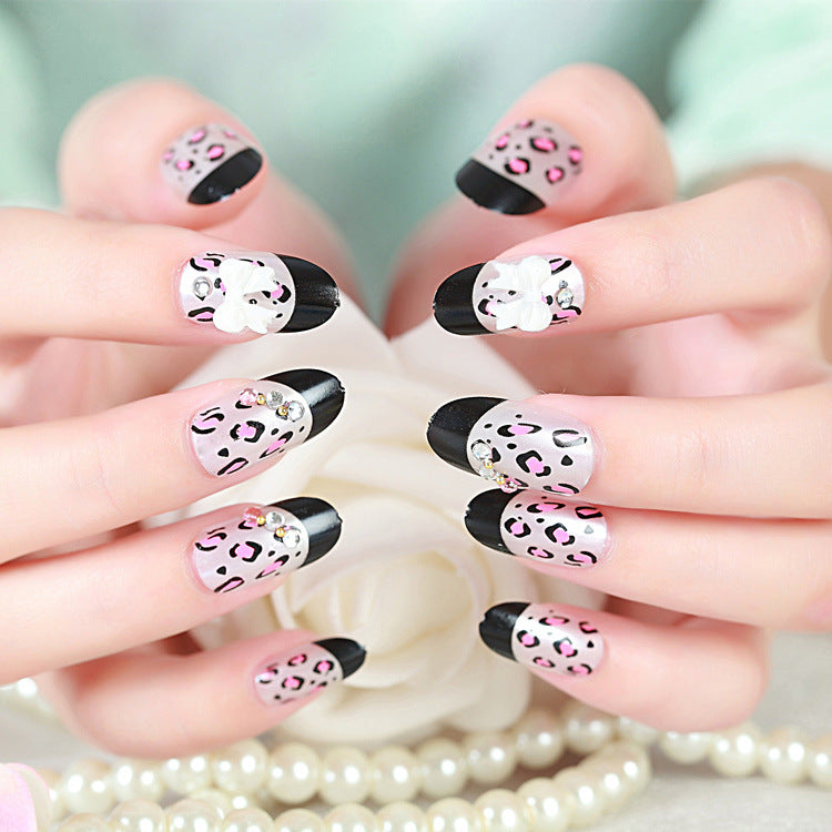 Leopard-Print Press-On-Nagelspitzen