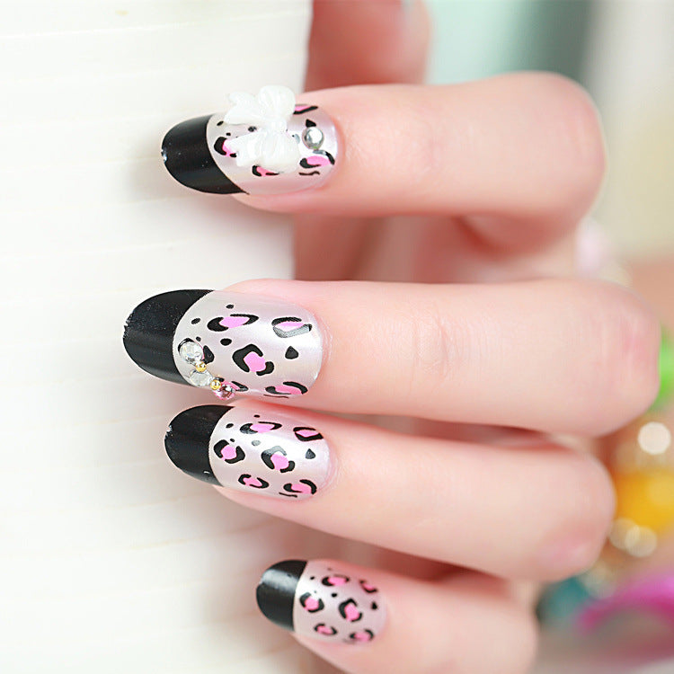 Leopard-Print Press-On-Nagelspitzen