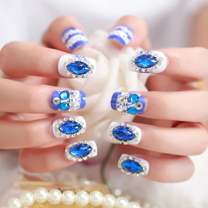 Glamouröse Bejeweled Press-On Nagelset