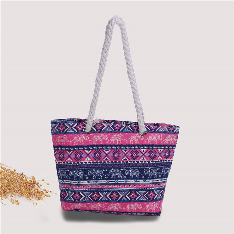 Modische Strandtasche mit Robustem Baumwollgewebe Brehn