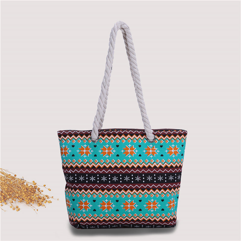 Modische Strandtasche mit Robustem Baumwollgewebe Brehn