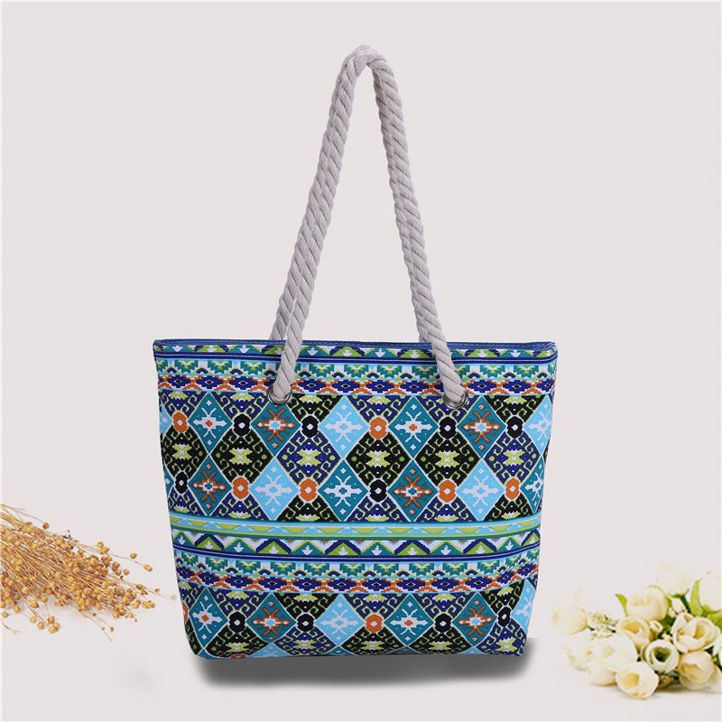 Modische Strandtasche mit Robustem Baumwollgewebe Brehn