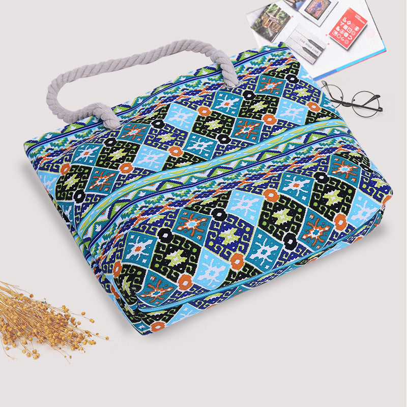 Modische Strandtasche mit Robustem Baumwollgewebe Brehn
